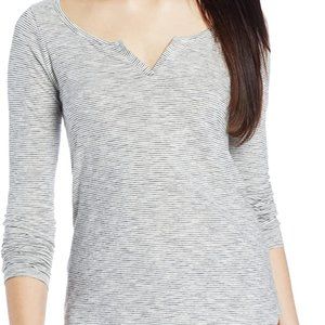 Women's Lucky Brand Long Sleeve Mock Henley Tee